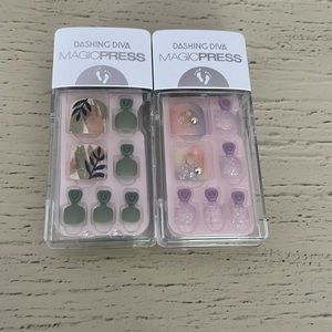 Dashing Diva magic press pedicure sets (2) New!